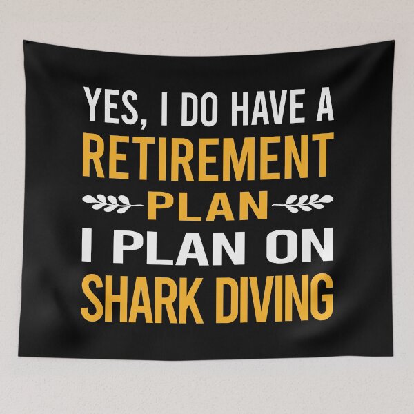 Item preview, My Retirement Plan Shark Diving Diver designed and sold by shannonim7t.