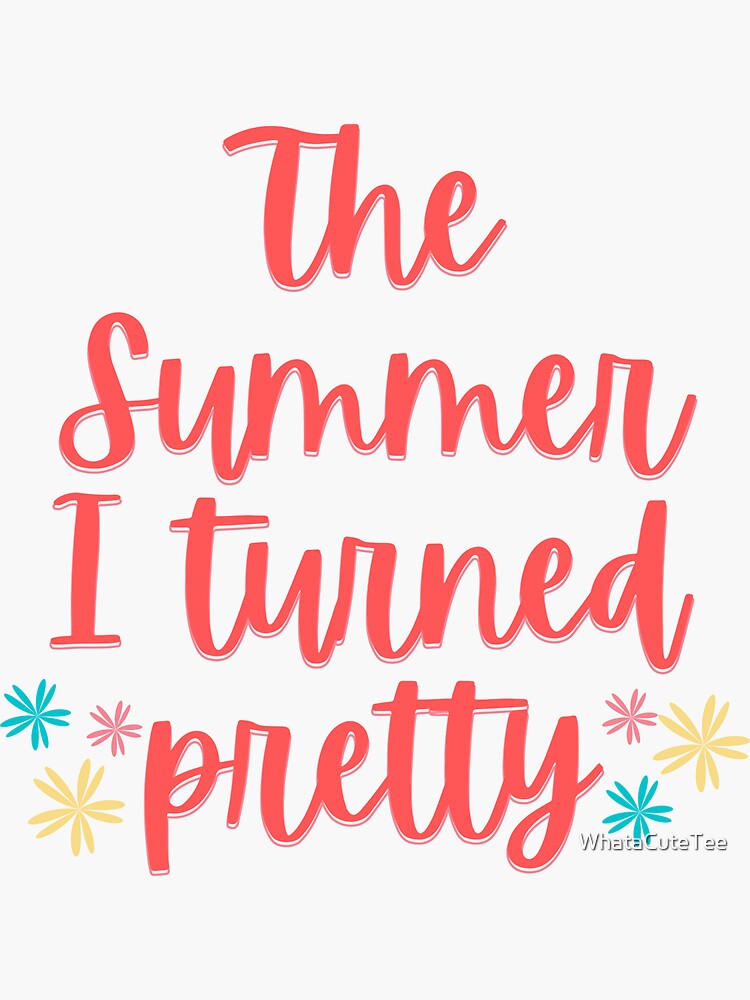 The Summer I Turned Pretty STICKERS -   Aesthetic stickers, Cute  stickers, Stickers