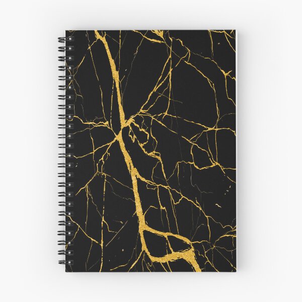 Item preview, Soft Black Marble Texture With Golden Lines 76 designed and sold by aprajoos.