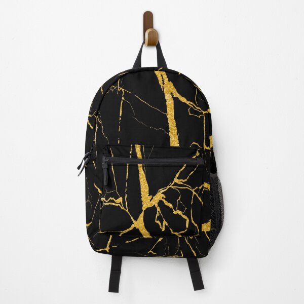 Item preview, Soft Black Marble Texture With Golden Lines 76 designed and sold by aprajoos.