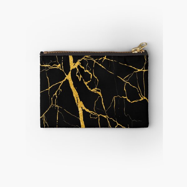 Item preview, Soft Black Marble Texture With Golden Lines 76 designed and sold by aprajoos.