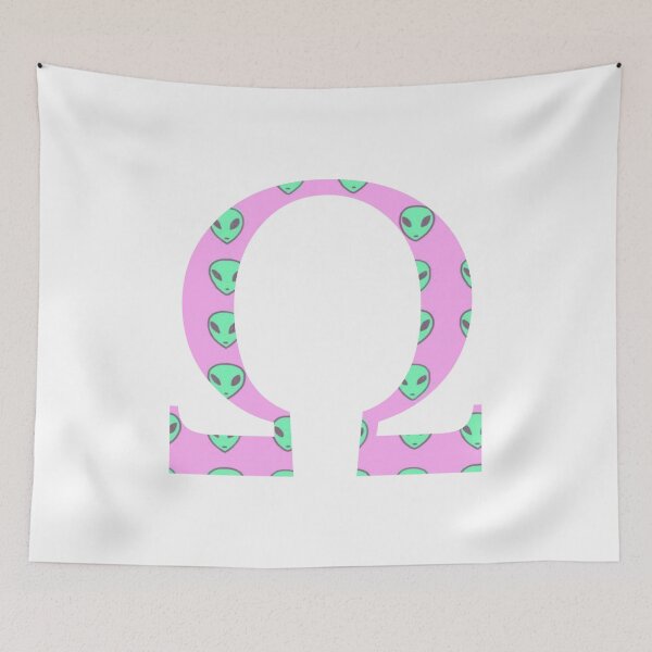 Item preview, Omega Alien Pattern Greek Sorority designed and sold by greekgoddess.