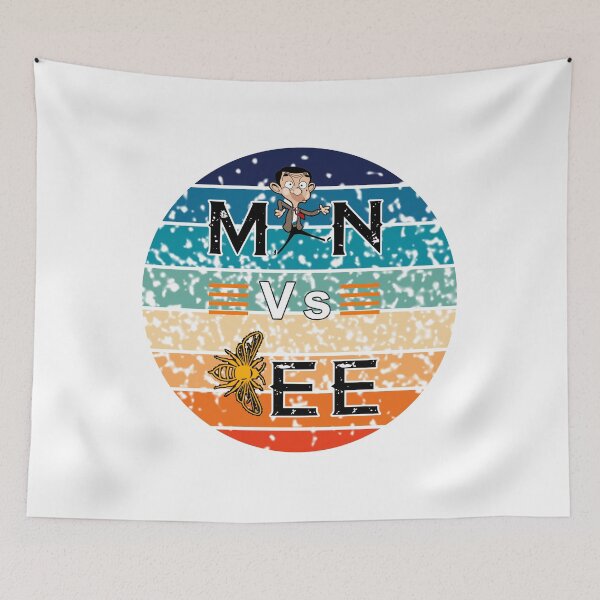 Item preview, man vs bee design with vintage color  designed and sold by Ovrostore.