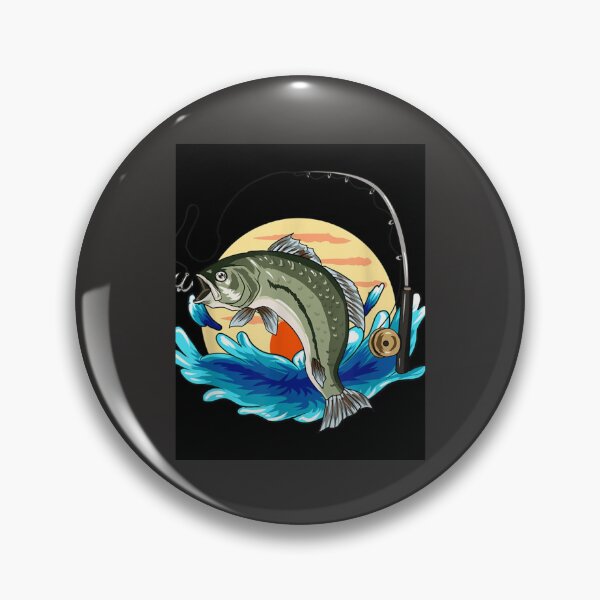 Item preview, perch sunset fishing retro Art Board Print designed and sold by yeleytonesf.
