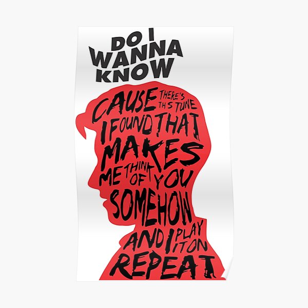 Do I Wanna Know Poster