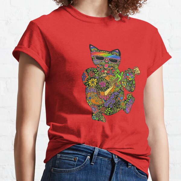 Cool Lucky Black Cat  Classic T-Shirt