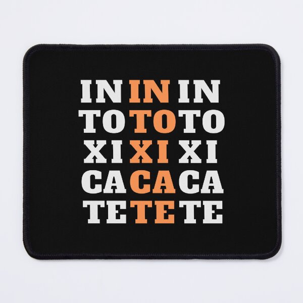Item preview, Intoxicate Typography Orange Vertical Lettering designed and sold by Digitalme Designs.