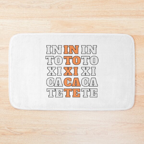 Item preview, Intoxicate Typography Orange Vertical Lettering designed and sold by Digitalme Designs.