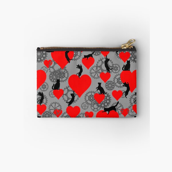 Item preview, steampunk with red hearths and black cats  designed and sold by FVO-italydesign.
