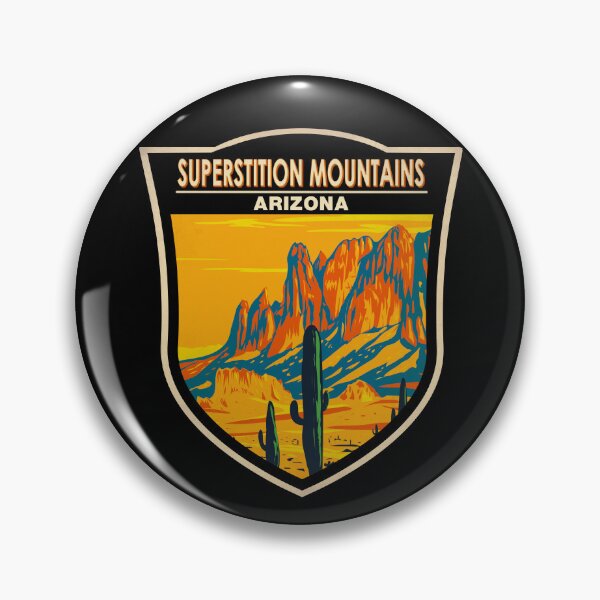 Item preview, Superstition Mountains Arizona Badge designed and sold by KrisSidDesigns.