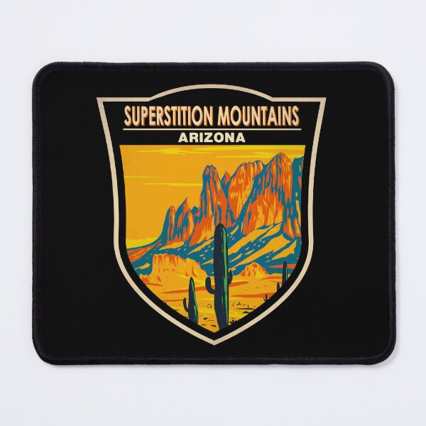 Item preview, Superstition Mountains Arizona Badge designed and sold by KrisSidDesigns.