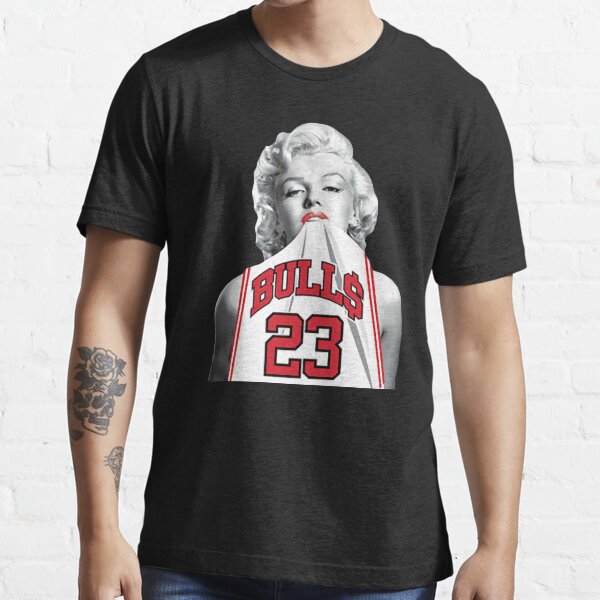 "Marilyn Monroe Bulls 23 Jordan Jersey" Tshirt by TokayaEcolo