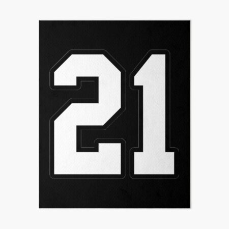 Roberto Clemente #21 Jersey Number Art Board Print for Sale by StickBall