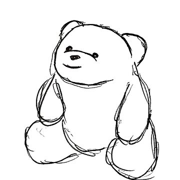 Artwork thumbnail, Happy Smiley Bear Sketch Shirt by SmileyBearArt