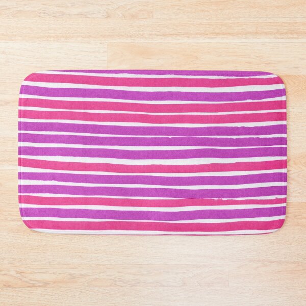 Item preview, Horizontal Pink striped pattern - Pink watercolor stripes designed and sold by patterncrow.