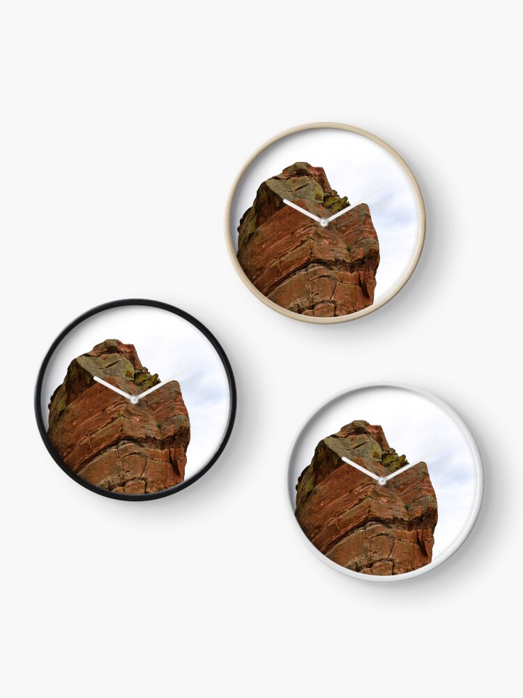 Thumbnail 3 of 4, Clock, Stillness Gifts Red Rocks, red rocky mountains, colorado designed and sold by stillnessgifts.