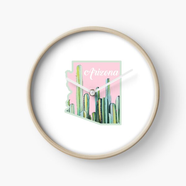 Arizona Cactus State Clock