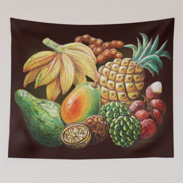 Item preview, Exotic Fruits Still Life Color Pencils Art  designed and sold by BluedarkArt.
