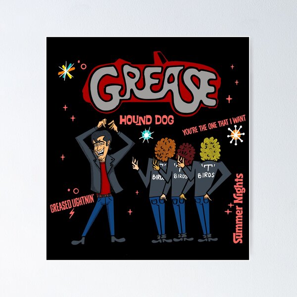 Vista previa del artículo con la obra «Grease Musical Película», diseñado y vendido por quepedostudio.