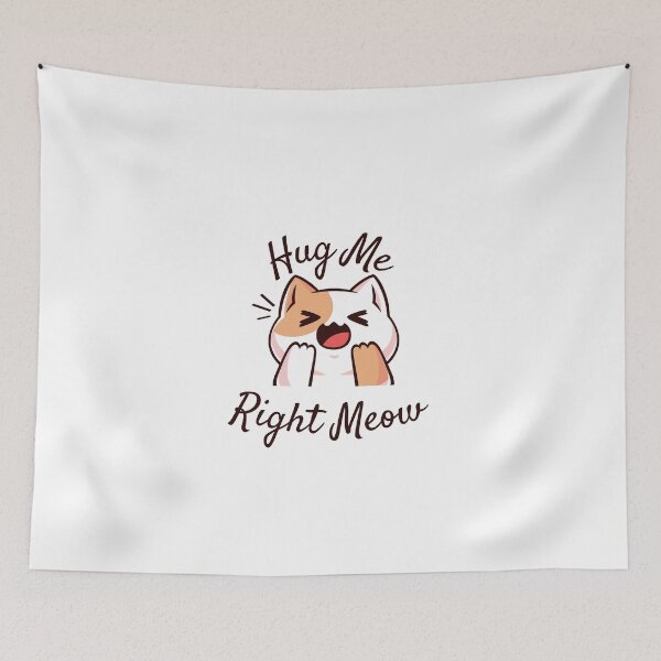 Item preview, Hug me right meow cute cat designed and sold by Catspeople.