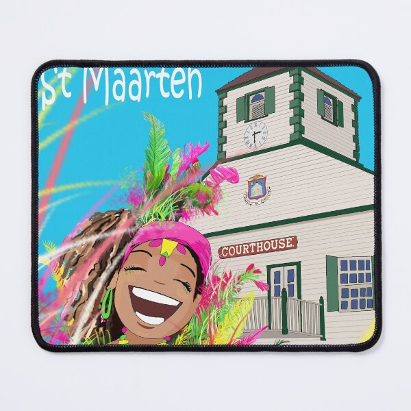 Item preview, St Maarten, st martin, carnaval, courthouse, cultuur, happy designed and sold by Mirjam Griffioen.