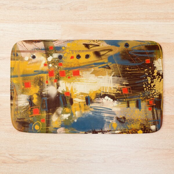Item preview, Golden coast , colorful and expressive digital abstract painting by Mikko Tyllinen designed and sold by Mikko Tyllinen.