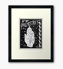 Palmistry // Hand Map Framed Print