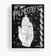 Palmistry // Hand Map Canvas Print