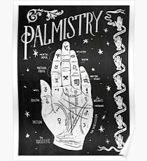 Palmistry // Hand Map Poster
