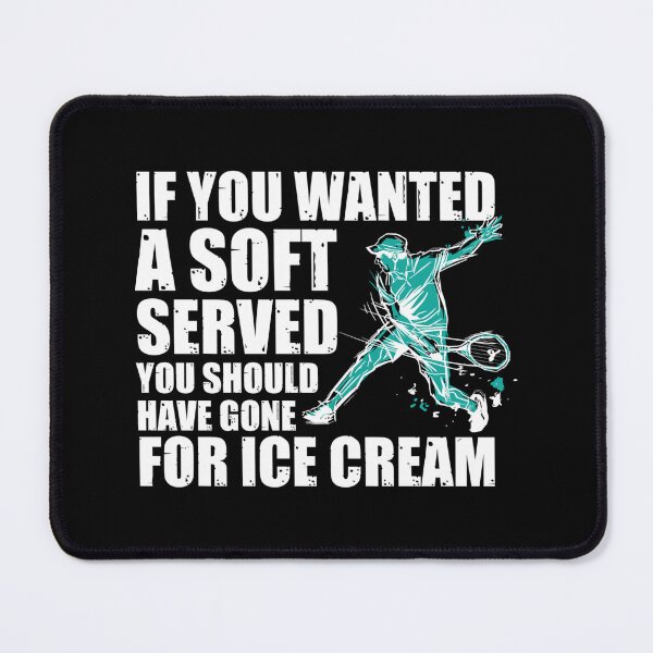 Item preview, Soft Serve Tennis Racket Game Sport For A Tennis Player Sticker designed and sold by dianesandraon.