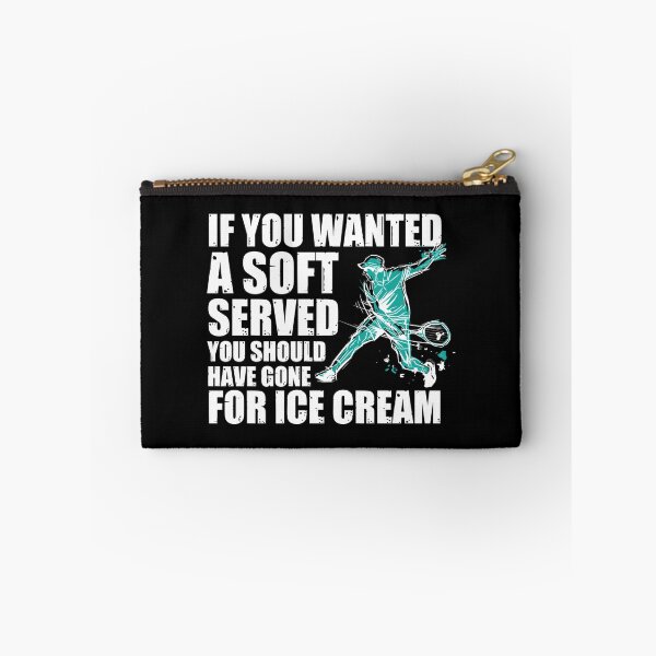 Item preview, Soft Serve Tennis Racket Game Sport For A Tennis Player Sticker designed and sold by dianesandraon.