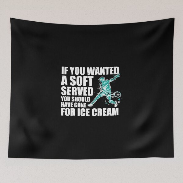 Item preview, Soft Serve Tennis Racket Game Sport For A Tennis Player Sticker designed and sold by dianesandraon.