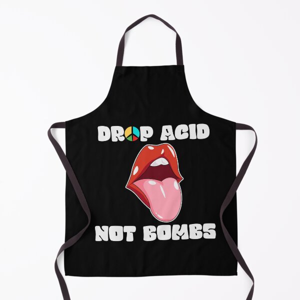 Item preview, Drop Acid Not Bombs Peace Sign Lips and Tongue designed and sold by The-Funny-Shop.