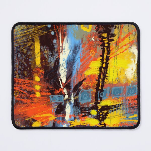 Item preview, Golden sunset, beautiful and colorful digital abstract painting by Mikko Tyllinen designed and sold by Mikko Tyllinen.