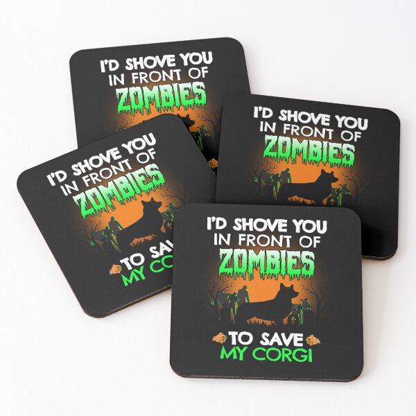 Item preview, Funny Corgi Zombie Shove Halloween Dog Gift designed and sold by Guarddogdrive.