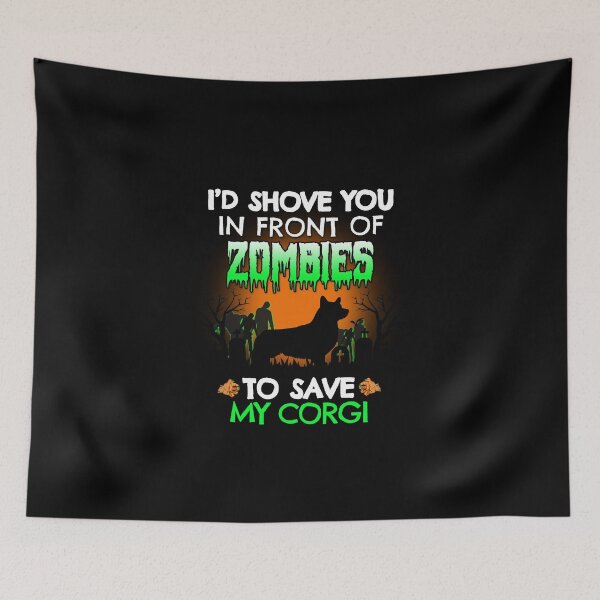 Item preview, Funny Corgi Zombie Shove Halloween Dog Gift designed and sold by Guarddogdrive.