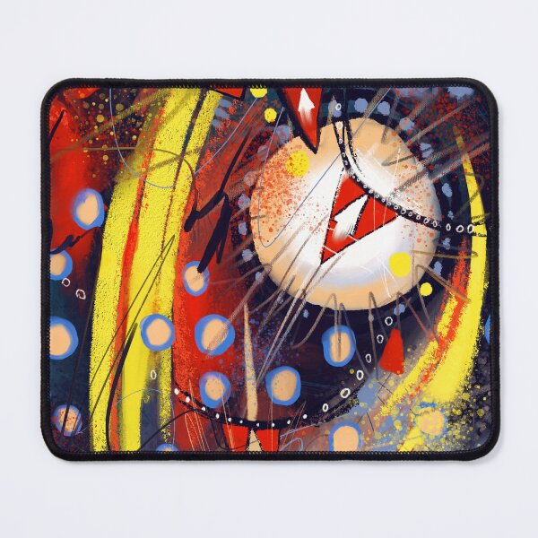 Item preview, Smiling black kitten digital abstract painting by Mikko Tyllinen designed and sold by Mikko Tyllinen.