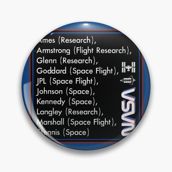 Item preview, NASA Space Centers List designed and sold by bfwilson.