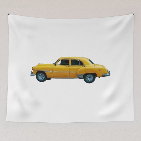 Item preview, Classic American Vintage Yellow Car designed and sold by zarabukhari.