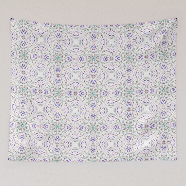 Item preview, Geometrical fractal art of rectangles and fixtures of parallel structures and saturated colors 61 designed and sold by Shape-And-Color.
