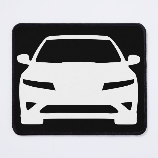 Item preview, Honda Civic 8th generation FK FN Civic white silhouette designed and sold by EdimDesign.
