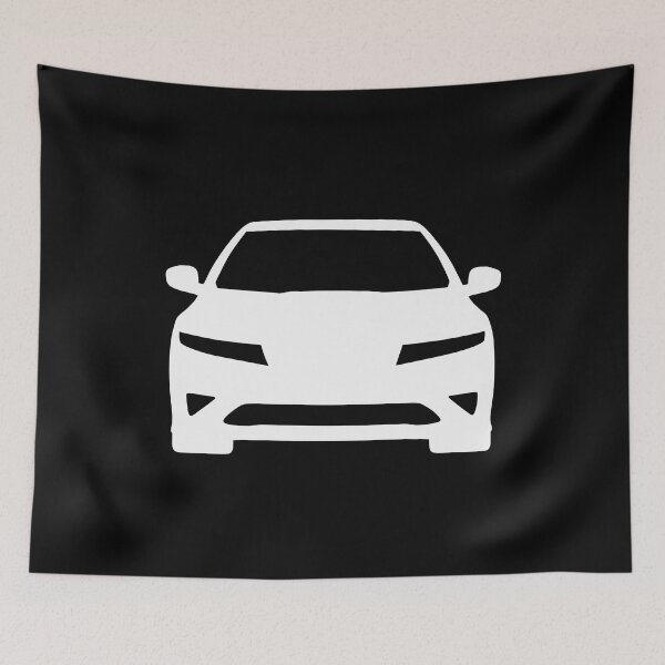 Item preview, Honda Civic 8th generation FK FN Civic white silhouette designed and sold by EdimDesign.