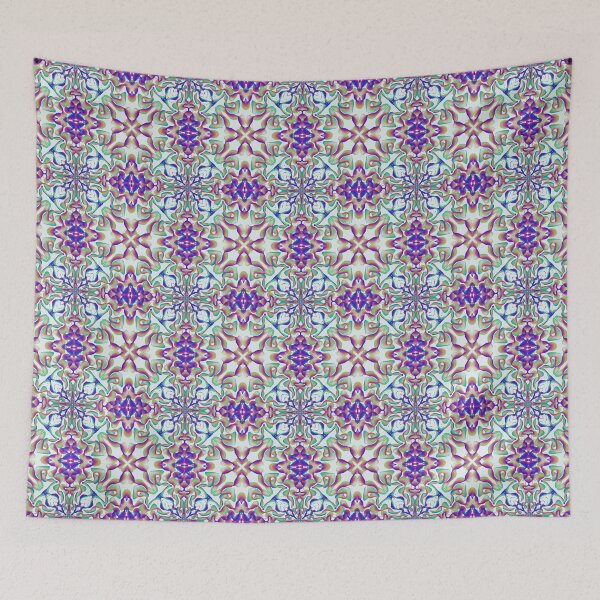 Item preview, Geometrical fractal art of rectangles and fixtures of parallel structures and saturated colors 63 designed and sold by Shape-And-Color.