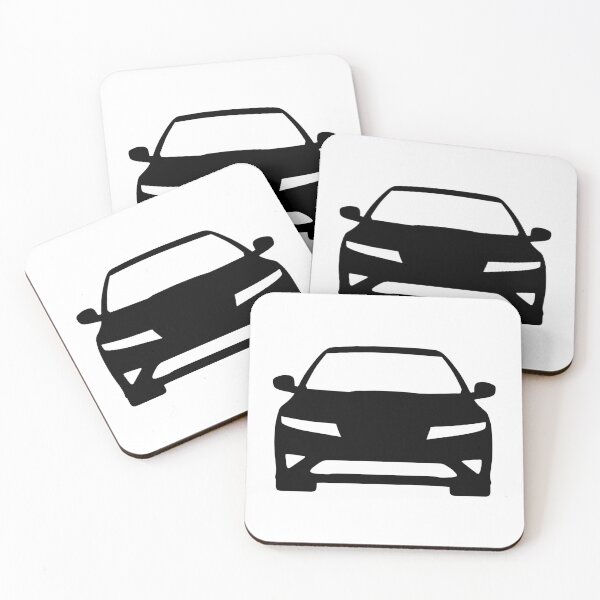 Item preview, Honda Civic 8th generation FK FN Civic black silhouette designed and sold by EdimDesign.