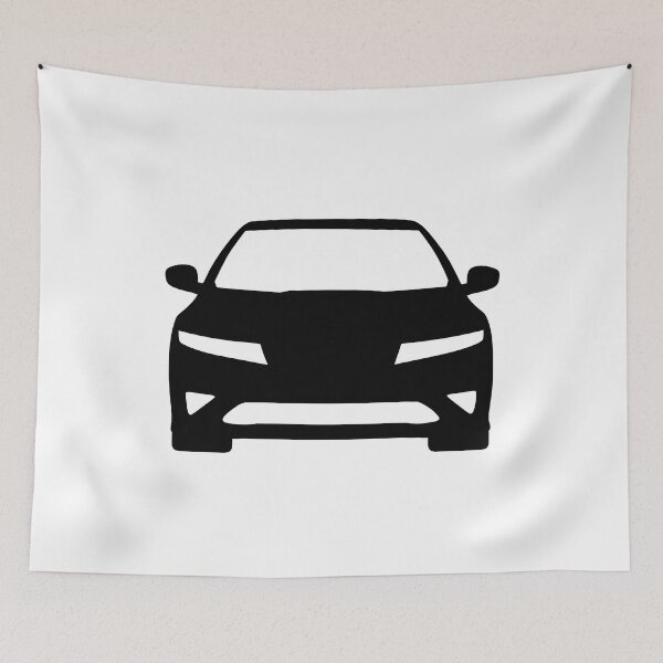 Item preview, Honda Civic 8th generation FK FN Civic black silhouette designed and sold by EdimDesign.