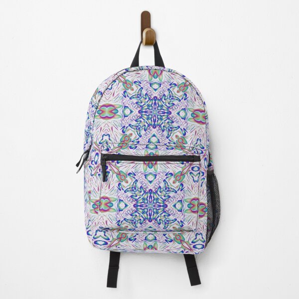 Item preview, Geometrical fractal art of rectangles and fixtures of parallel structures and saturated colors 65 designed and sold by Shape-And-Color.