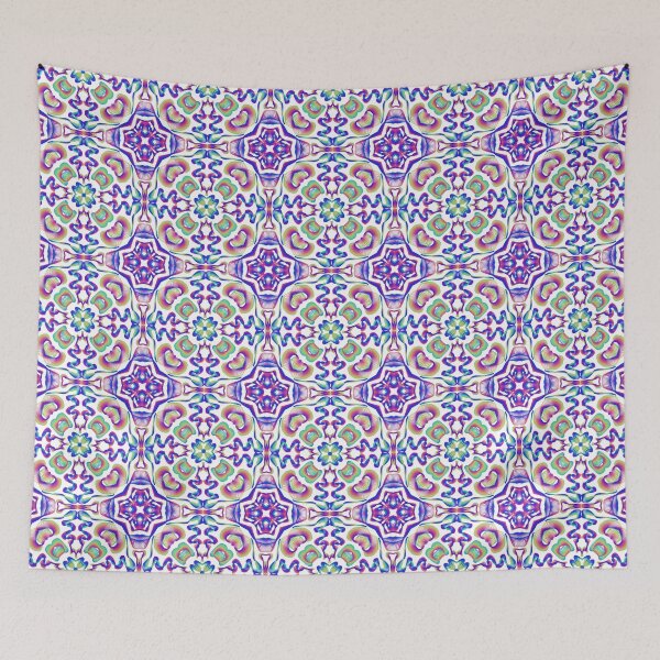 Item preview, Geometrical fractal art of rectangles and fixtures of parallel structures and saturated colors 70 designed and sold by Shape-And-Color.