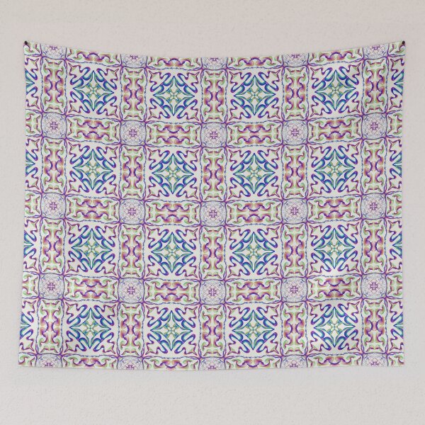 Item preview, Geometrical fractal art of rectangles and fixtures of parallel structures and saturated colors 74 designed and sold by Shape-And-Color.