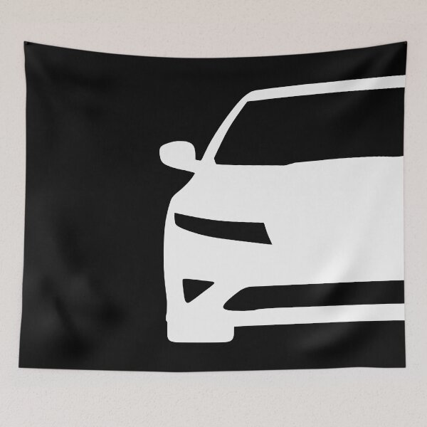Item preview, Honda Civic 8th generation FK FN Civic white silhouette designed and sold by EdimDesign.