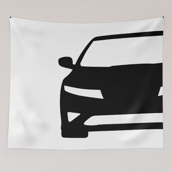 Item preview, Honda Civic 8th generation FK FN Civic black silhouette designed and sold by EdimDesign.